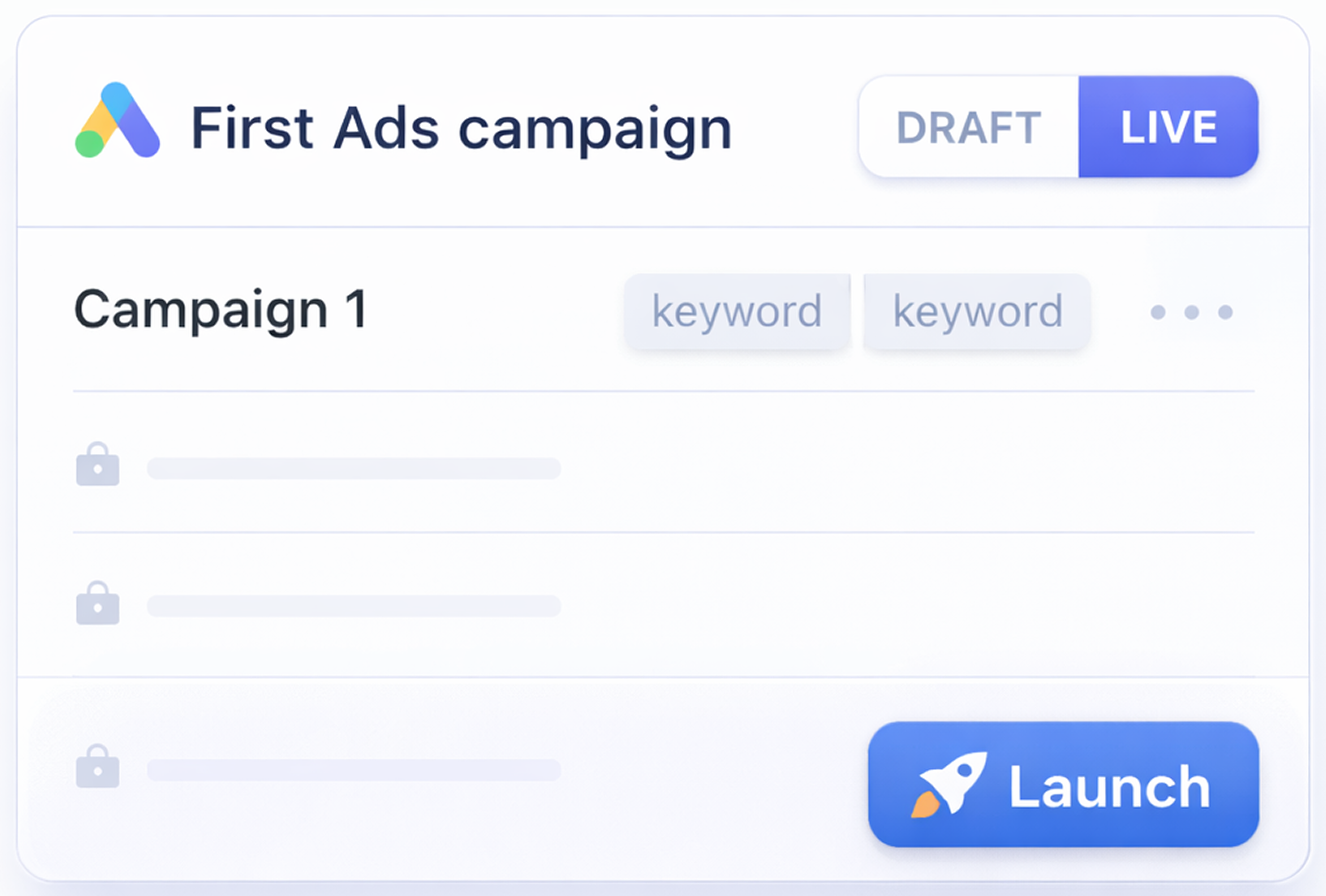 Starting your first Google Ads campaign